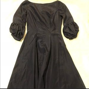 Vintage Navy Bubble Sleeve Dress